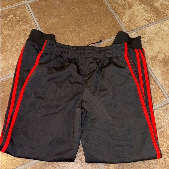 Adidas Gray Joggers drawstring and pockets kids youth medium 10/12 - Picture 4 of 4